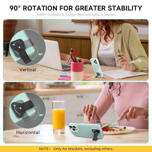 HASTHIP® Ultra Slim Metal 90° Rotating Vertical & Horizontal Self-Adhesive Stand