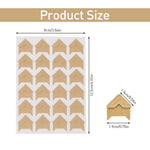 HASTHIP Photo Corner Stickers for Scrapbooking and Albums with 10 Sheets 2x2 cm Beige