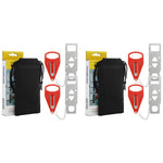 HASTHIP Portable Door Lock for Travel and Home with Heavy Duty Stainless Steel | 4PCS Set
