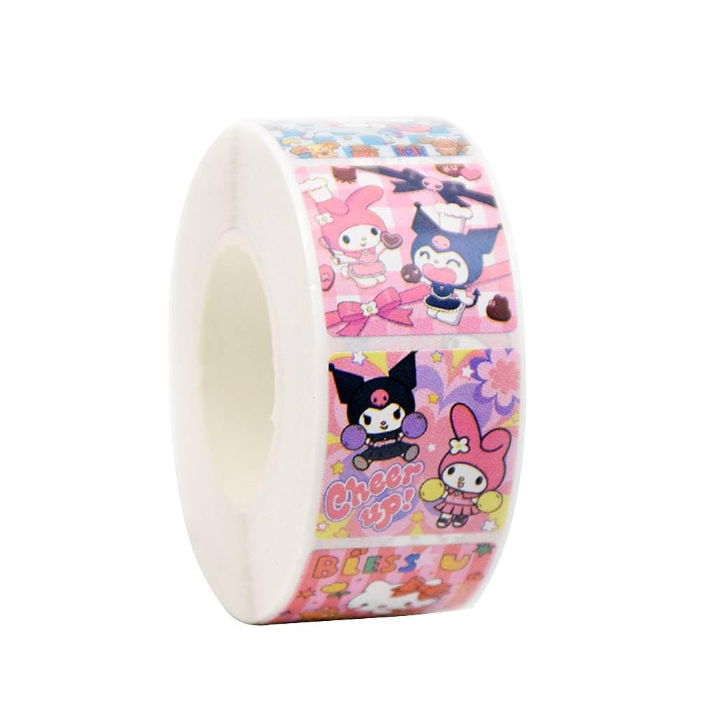 HASTHIP Sanrio Stickers for DIY Decoration featuring 500 pcs set and 8 character designs | Cute decals for kids and fans