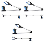 HASTHIP Litter Picker for Rubbish Pick Up featuring Dual Claw Anti Slip Grip 80cm Aluminum Alloy | 3PCS