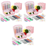 HASTHIP® Crochet Kit for Beginners Adults, Includes Yarn, 321PCS Starter Kit for Kids, Ergonomic Hooks Travel Knitting Supplies