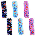 HASTHIP® 6pcs Girls Pencil Pouch Set - Large Capacity Colorful Space Bear Print Pen Case with Zipper
