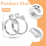 HASTHIP Adjustable Crochet Ring for Knitting with Open Design 4PCS | Fits 0.73–0.94 in Fingers