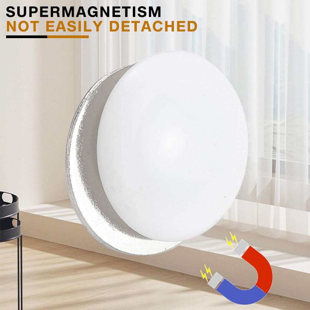 HASTHIP Magnetic Shower Curtain Weights for Home Use with N45 Magnets | Set of 10 Pairs White