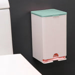 HASTHIP Sanitary Pads Dispenser for Bathroom Storage with Sliding Cover and Waterproof PP Case 11.5x11.5x19.5cm | Holds 25‑30 Pads