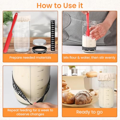 HASTHIP® 730ml Sourdough Starter Kit