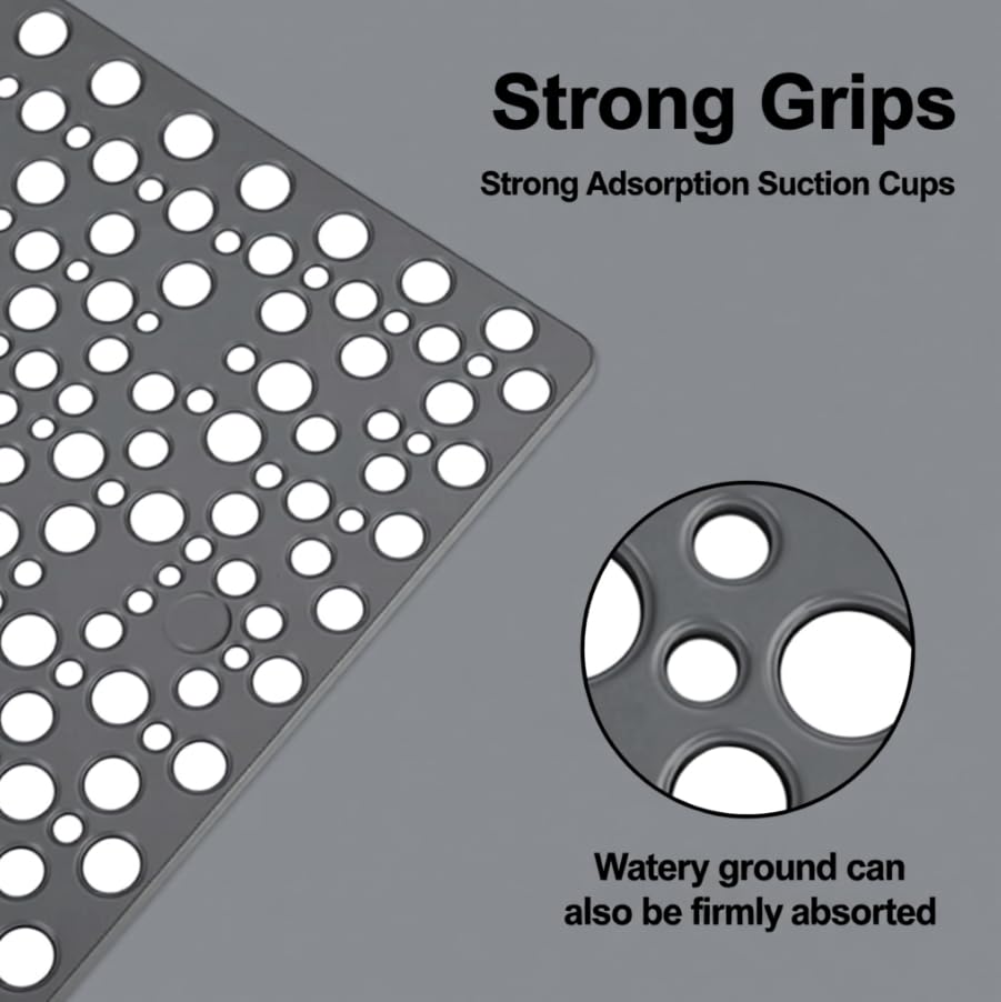 HASTHIP Anti-Slip Bathroom & Kitchen Floor Mat with Suction Cups