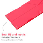 HASTHIP Measuring Spoons Set for Baking and Cooking with Magnetic Fold Design 6 Sizes Silicone | 2Pcs 6.9x2.1 in and 3.9x1.2 in