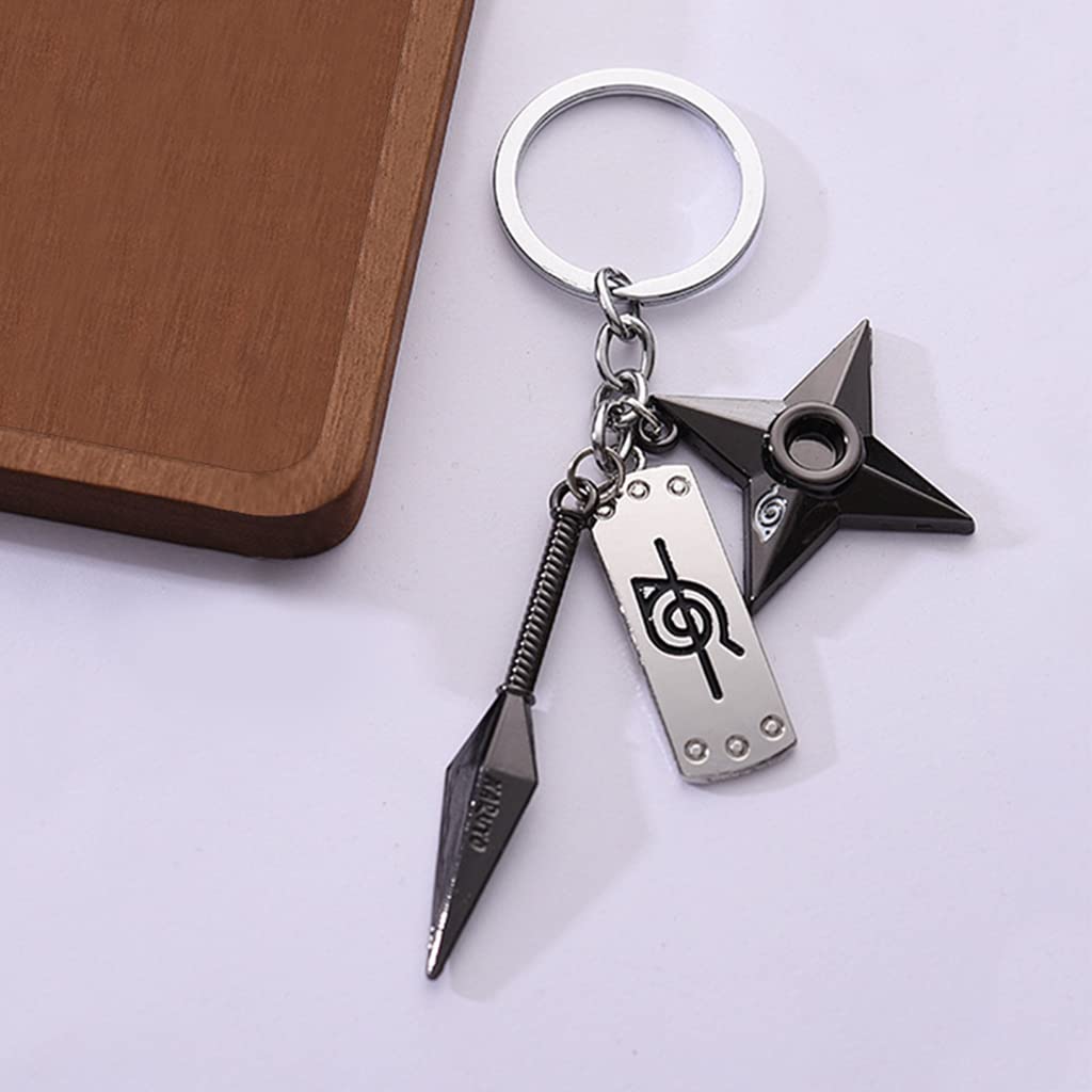 ZIBUYU® Polyvinyl Chloride (PVC) Anime Keychain Konoha Sign Pendent Keychain For Keys Collection - 1