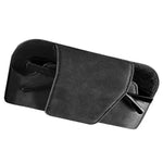 HASTHIP® Soporte para Gafas de Sol para Coche,Porta Lentes con Cierre Magnético de Cuero PU,Clip Visera Automóvil Estuche Gafas Reutilizable y Antideslizante Accesorio Interior