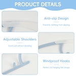 HASTHIP Baby Nursery Closet Hangers for Kids Clothes 20 Pack with Extendable Shoulders | Colorful Non Slip Design