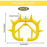 HASTHIP Cattle Weaning Rings 12pcs featuring Screw Fix Adjustable Design in Plastic PVC