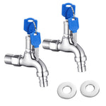 HASTHIP Outdoor Faucet Lock System for Garden Use with Built-in Lock & 4 Keys | Stainless Steel 1/2 Inch Connection