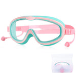 Proberos® Kids Swimming Goggles, Wide View Kids Swimming Goggles (3-14), Anti-Fog, Waterproof, UV Protection Lenses, with Ear Plugs and Soft Silicone Framex Swim Goggles 180° Clear Vision (Pink)