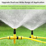 HASTHIP® 18PCS 360 Rotating Garden Water Sprinkler Set for Lawn Outdoor Automatic Adjustable Irrigation ABS Durable Quick Connect Easy Install Uniform Watering Yard Cooling