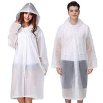 HASTHIP® 2 Pack Ponchos Impermeables Reutilizables para Hombres y Mujeres, Chubasqueros EVA con Capucha, Impermeables para Camping, Senderismo, Festival de Música y Actividades al Aire Libre
