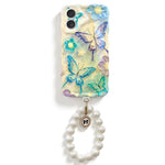 HASTHIP® ZORBES Funda de teléfono artística de Mariposa TPU para iPhone 17, Estilo Iridiscente para Chicas y Mujeres, Borde Ondulado Elegante, protección antirrayas con protección de cámara