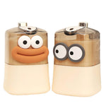 HASTHIP Toothpick Holder 2 Pcs with Push Down Pop Up Dispenser 10x6.5x6.5 cm Beige | Bamboo Refillable Container for Dining Table