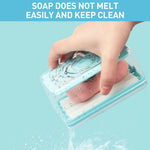 HASTHIP Mesh Soap Box 2 Pcs for Laundry and Bath featuring 4 Rolling Bar Case | PP Material 12.2x7.2x6.7 cm