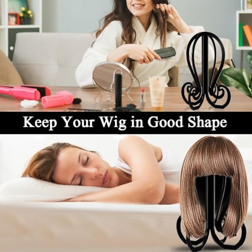 HASTHIP® 3Pcs Wig Stands Wig Holder Octopus-shaped Wig Bracket Universal Size Wig Stands Cap Holder Sun Hat Organizers, 8.7x11.7 inches