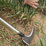 HASTHIP® Carbon Steel Axe Tool for Wood Cutting Gardening Sickle for Cutting Grass 52 CM Weed Remover with Handle 2 in 1 Grass Removing for Chopping Harvesting Pruning 2 PCS