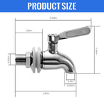 HASTHIP Beverage Dispenser Spigot with Leak Proof Seal and Ergonomic Handle | 304 Stainless Steel Tap for Jars and Drink Containers