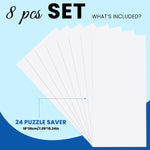 HASTHIP Puzzle Saver Sheets for 1000 Piece Puzzles with Self Adhesive 26x18cm | 8 Pack