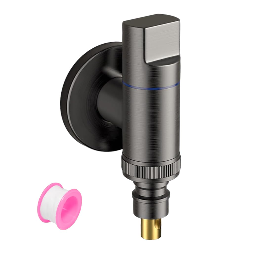 HASTHIP Washing Machine Tap for Laundry Use with Universal 1/2 inch Connector and Full Metal Design