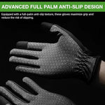 HASTHIP® Lightweight Breathable Sports Gloves, Full Palm Outdoor Sports Gloves, Touch Screen Non-Slip Gloves for Golf Driving Cycling Hiking Running Gloves, Men Women Unisex, UV Protection, L