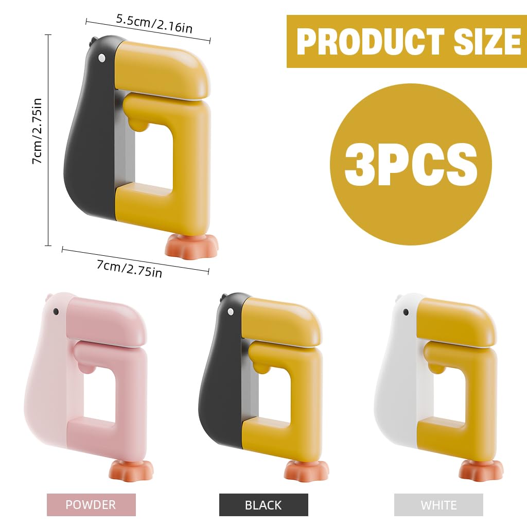 HASTHIP Portable Folding Table Hook for Desk Storage with Screw Tightened Clip | Duck Shaped Bag Hanger