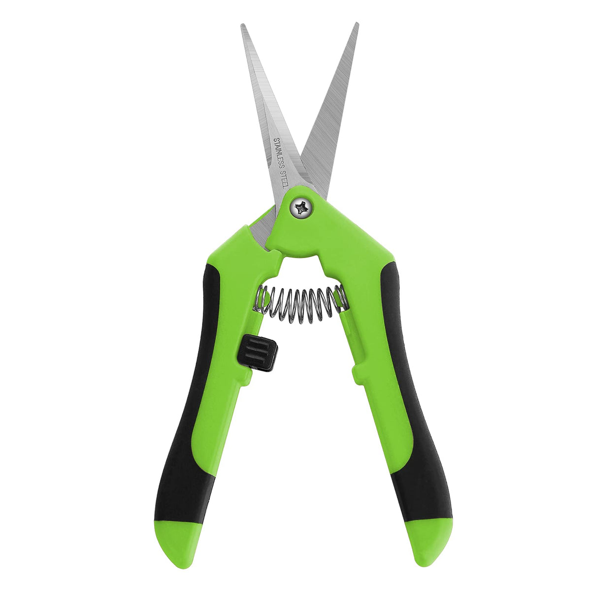 HASTHIP® Tijeras de Podar de Acero Inoxidable con Bloqueo Seguridad,Cuchillas Afiladas Micro Punta,Podadora Mano Profesional con Mango Ergonómico Antideslizante para Plantas