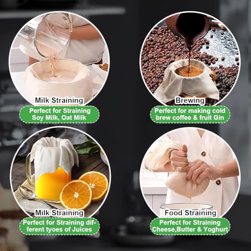 HASTHIP® Muslin Cloth for Kitchen 4Pcs 20x20 Inche Cheese Cloth