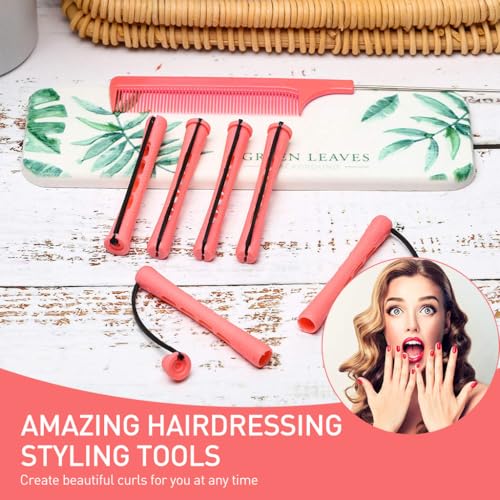 HASTHIP® 30pcs Heatless Hair Curler Kit, Cold Wave Hair Roller for Women, Small Perm Rods Styling Perming Curl Rods for Cold Wave Perm Curls