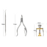 HASTHIP® 9PCS Toe Nail Correction Tool Pedicure Ingrown Lifter Stainless Steel Clipper Nipper
