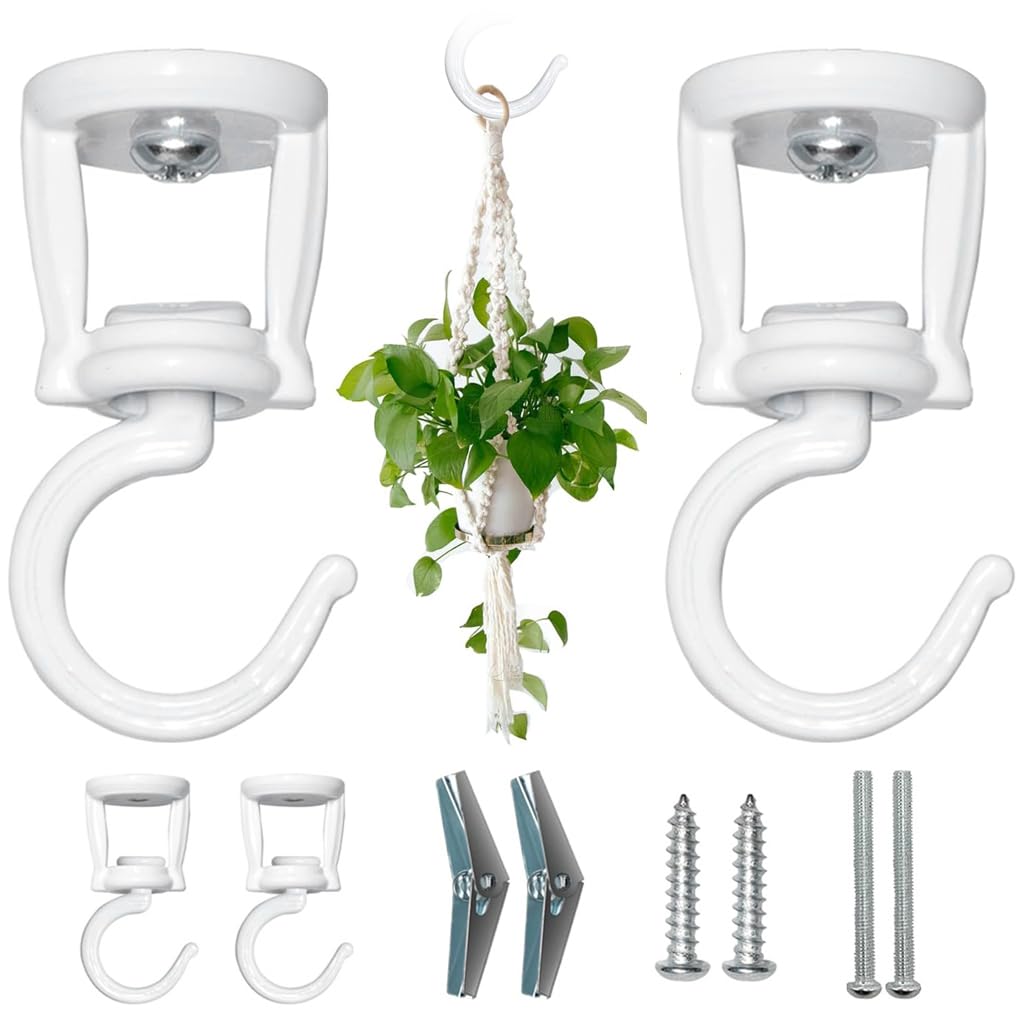 HASTHIP Ceiling Hooks for Hanging Plants with Reliable Support | Indoor and Outdoor Use