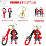 HASTHIP® 2Pcs Keychains for Girls Boys,Cute Pendant Accessories,Cute Kawaii Key Ring Purse Backpack Key Chain Accessories Wristlet chain Car Charms (Red&Black)