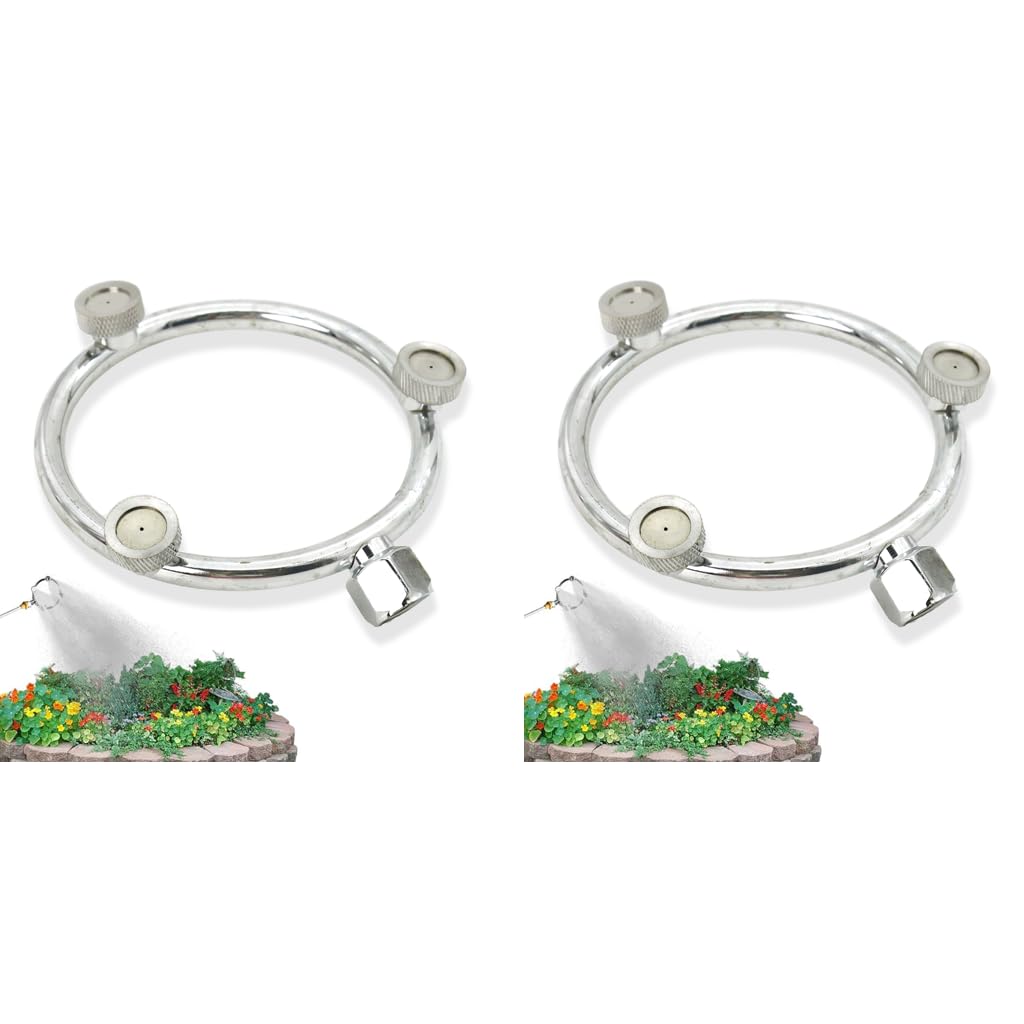 HASTHIP Metal Garden Sprayer Nozzle for Plants featuring Atomizing Ring & 2PCS Set | Stainless Steel Outdoor Water Pump