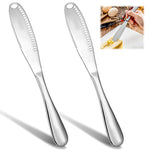 HASTHIP Butter Spreader Knife Set for Cold Butter with 8 in Design and Shredding Holes