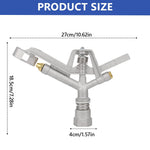 HASTHIP Automatic Rotating Sprinkler for Garden Lawn Irrigation with Aluminum Alloy Build