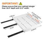 HASTHIP Pull Out Cabinet Organizer for Kitchen with 34–50cm Adjustable Rail | Carbon Steel 2PCS