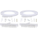 HASTHIP Flexible Ceiling Curtain Track for Room Dividers with 9.6ft Length | Easy Install Set