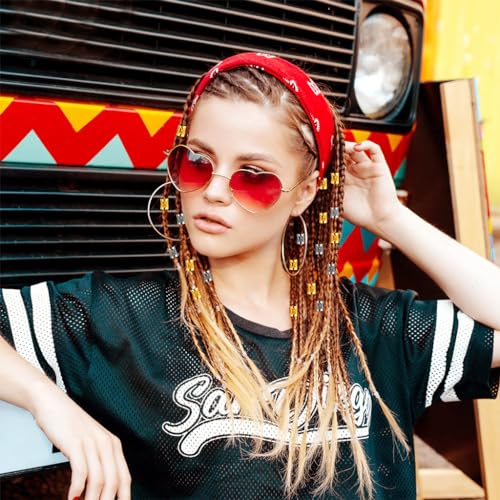 HASTHIP® Marca 220 Piezas de Anillos para Trenzas y Accesorios para el Cabello,Joyas Metálicas Dreadlocks,Pendientes y Cuentas Trenzas Pinzas Decoraciones de Trenza Mujeres Niñas