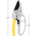 Gardening Scissor Stainless Steel Garden Snip with Safety Lock Garden Shears Sharp Cutter Pruners Scissor for Lawn, Garden & Potted Plants (A)