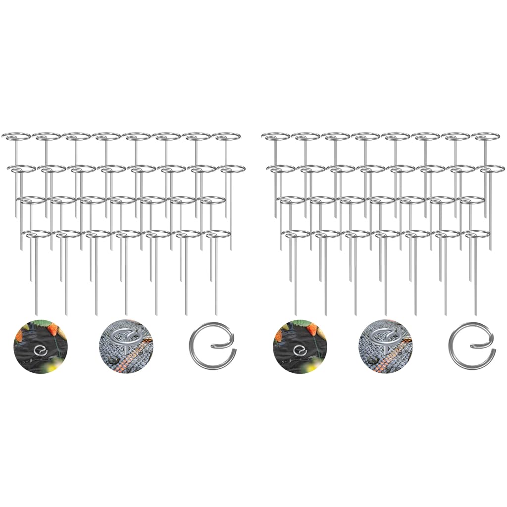 HASTHIP Garden Landscape Staples for Securing Fabric featuring Hard Steel Build 60 pcs 5.9 in