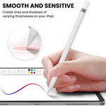 HASTHIP® 2 Pack High Sensitivity Plastic & Metal Wear-Resistant Replacement Nibs for Apple Pencil 1 & 2, Enhance Painting with Precision & Smooth Strokes, White