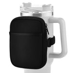 HASTHIP Water Bottle Pouch for Gym and Outdoor Use with Adjustable Strap and Zipper Pocket | Black