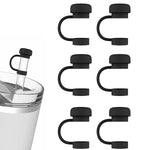 HASTHIP® 6PC Universal Straw Lid Compatible with Stanley Cups, Leakproof Splash-Resistant Silicone Straw Cap with Wide Mouth Spout, Durable BPA-Free for Easy Drinking and Convenient Cleaning