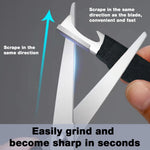 HASTHIP Diamond Sharpening File for Scissors and Garden Tools featuring Anti Slip Handle | 3PCS 5 in Steel Design