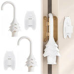 HASTHIP® Tope de Puerta de Silicona con Diseño Árbol Navidad,Protector Antigolpes y Seguridad para Niños,Evita Cierre Puertas y Dedos Atrapados Decoración Navideña para el Hogar